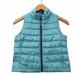  Uniqlo UNIQLO Kids полный Zip жилет 110 зеленый Kids 