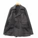  Donna Karan New York DKNY кнопка выше карман хлопок тренчкот XL BLACK черный мужской 