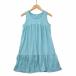  Uniqlo UNIQLO кромка оборка безрукавка cut and sewn One-piece бирюзовый 150 Kids 