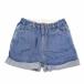 pti мой npetit main кошка узор карман Denim шорты короткий хлеб голубой 110 Kids 