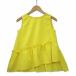  Zara девушки ZARA Girlsasimeto Lee оборка безрукавка блуза cut and sewn желтый 164cm Kids 