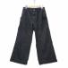 wimbailidomWYM LIDNM DENIM WIDE STRAIGHT SLACKS Denim широкий распорка слаксы S мужской 