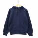  Uniqlo UNIQLO боа тренировочный полный Zip парка темно-синий S женский 