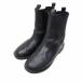  Zara ZARA искусственная кожа заклепки со вставкой из резинки ботинки 32(20cm соответствует ) черный Kids 