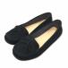 acuru поддельный замша лента Loafer туфли без застежки 22 1/2 черный женский 