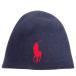  Polo Ralph Lauren POLO RALPH LAUREN шляпа вязаная шапка Beanie шерсть po колено вышивка темно-синий темно-синий красный красный Kids 