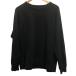  Uniqlo UNIQLO футболка tops длинный рукав одноцветный круглый вырез XL чёрный черный мужской 