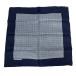  Hermes HERMES pocket square шарф Calle 40 общий рисунок шелк темно-синий темно-синий белый белый мужской женский 