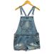  Zara ZARA Kids KIDS комбинезон комбинезон Denim хлопок одноцветный короткий 13-14 синий голубой Kids 