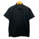  новый yo- машина NEWYORKER рубашка-поло casual рубашка хлопок одноцветный короткий рукав M чёрный черный мужской 