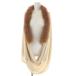  Jusglitty JUSGLITTY мех лисы шарф снуд вязаный Anne gola.2 M бежевый чай цвет Brown /FF #OS женский 
