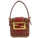  Fendi FENDIz ключ блохи ni vanity сумка ручная сумочка оттенок красного женский 