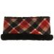  Blue Label k rest Bridge шарф снуд muffler защита горла "neck warmer" мех в клетку красный оттенок черного женский 