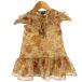  Ralph Lauren RALPH LAUREN One-piece flair рукав оборка шифон общий рисунок оттенок красного детская одежда 12M 60 размер Kids 