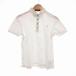  Burberry Black Label BURBERRY BLACK LABEL рубашка-поло короткий рукав Logo вышивка 2 белый белый /UO IBO61 мужской 