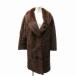 FUR UEDA норка меховое пальто мех длинный длина чай Brown 0617 #GY17 женский 