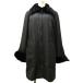  Lanvin LANVIN COLLECTION мех кролика пальто жакет нейлон чёрный черный 40 примерно M IBO73