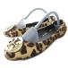  Tory Burch TORY BURCH - lako балетки Flat туфли-лодочки Leopard рисунок metal plate бежевый 6.5 примерно 23.5cm IBO79