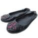  Tory Burch TORY BURCH эмаль балетки плоская обувь чёрный черный примерно 23cm~23.5cm IBO79