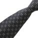  Hermes HERMES прекрасный товар галстук постоянный Thai точка H Logo шелк шелк чёрный черный /JS IBO83 мужской 