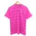  Nike Golf NIKE GOLF Golf рубашка рубашка-поло L розовый окантовка рисунок короткий рукав /NL #YHS9 мужской 