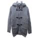  bell shukaBershka вязаный полупальто "даффл коут" жакет шерсть . капот средний длина S пепел серый 0131 мужской 