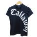  Callaway одежда для гольфа cut and sewn короткий рукав с высоким воротником Logo принт темно-синий темно-синий M женский 