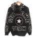 �V���v���[�� SUPREME 22SS team chenille hooded sweatshirt �p�[�J�[ �t�[�f�B �v���I�[�o�[ ���S �h�J ���� S �� �u���b�N /FF IBO103