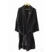  Balenciaga BALENCIAGA BATH ROBE Logo вышивка полотенце ткань свободная домашняя одежда купальный халат чёрный черный бренд б/у одежда bektoru* 241211