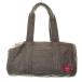  Headporter HEAD PORTER парусина барабанная сумка сумка "Boston bag" ручная сумочка Brown хаки [ бренд б/у одежда bektoru]*250718me