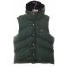  Supreme SUPREME 12AW HOODED DOWN VEST Sf- dead жилет маленький box Logo зеленый [ бренд б/у одежда bektoru]*AA