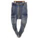  артефакт ARTIFUCT INDIGO STRETCH DENIM SAEOUEL CARGO SKINNY PANT 3 ag-5044-2 индиго стрейч Denim обезьяна L cargo 