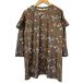  не использовался товар зеленый этикетка сирень расческа ng United Arrows green label relaxing Kids цветочный принт One-piece 135 оборка Brown длинный рукав 
