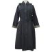  Aquascutum AQUASCUTUM водоотталкивающее покрытие темно-синий темно-синий L место хранения для большая сумка имеется плащ верхняя одежда внешний женский 