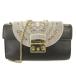  Furla FURLAbiju- заслонка 2WAY клатч сумка на плечо кожа × велюр чёрный серый #GY47 женский 