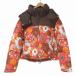  Zara ZARA большой размер с хлопком жакет цветочный принт большой рисунок Zip выше капот XL 175/100A Brown orange X женский 
