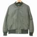  Uniqlo UNIQLO 22AW MA-1 блузон 311-449629 с хлопком нейлон Zip выше S оливковый X мужской 