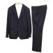  Edifice EDIFICE шерсть кашемир полоса одиночный 2B костюм выставить жакет слаксы 46 темно-синий мужской 