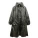  Pierre Cardin Pierre Cardin плащ длинное пальто ремень есть нейлон покрытие прекрасный товар M уголь серия женский 