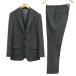  The * костюм Company THE SUIT COMPANY прекрасный товар REDA ткань полоса одиночный уровень возврат .3B костюм выставить 170cm-8Drop уголь men 