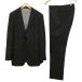 Burberry Black Label BURBERRY BLACK LABEL полоса одиночный 2B костюм выставить жакет слаксы 40 черный men 