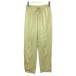 B&amp;Y United Arrows красота &amp; Youth 21SS атлас draw -тактный брюки легкий брюки омыватель bru талия резина S желтый 