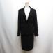  Anayi ANAYI jacket skirt suit setup 1B 36 black black thin spring for summer made in Japan lady's 