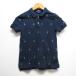  Polo Ralph Lauren POLO RALPH LAUREN child clothes polo-shirt with short sleeves cut and sewn 120 navy po knee embroidery regular goods Kids 