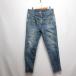  Frapbois FRAPBOIS tuck конический Denim брюки джинсы 2 голубой цепь очарование рисунок принт молния fly женский 