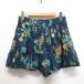 sepoCEPO цветочный принт шорты юбка-брюки M темно-синий талия резина подкладка имеется женский 