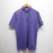  Adidas adidas прекрасный товар Golf одежда рубашка-поло с коротким рукавом O/XG фиолетовый лиловый стандартный товар TaylorMade мужской 