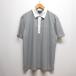  Burberry Golf BURBERRY GOLF прекрасный товар Golf одежда рубашка-поло с коротким рукавом 4 серый серия окантовка рисунок cut and sewn сделано в Японии стандартный товар мужской 