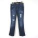  Seven For All Mankind 7 For All Mankind Denim брюки джинсы повреждение woshu обработка 25 индиго голубой женский 