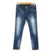  Michel Klein MICHEL KLEIN Denim брюки джинсы тонкий повреждение woshu обработка стрейч S 36 индиго голубой женский 